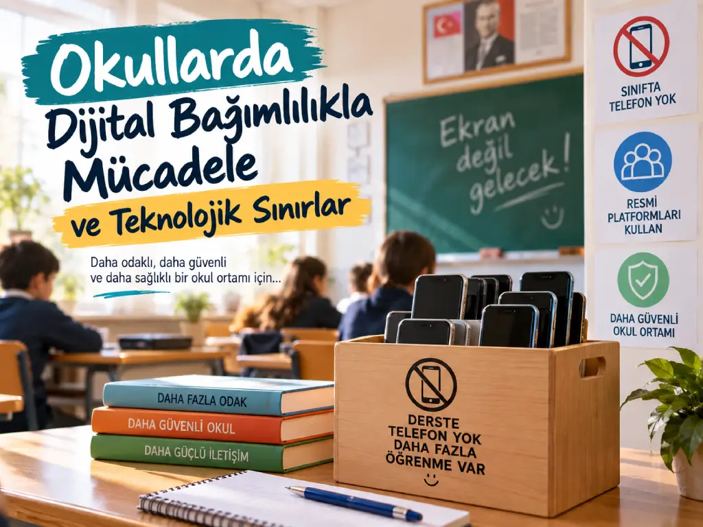 Okullarda dijital bağımlılık, telefon kullanımı ve siber zorbalıkla mücadele